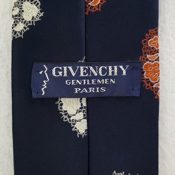 Givenchy Vintage Neck Tie Gentlemen Paris Embroidered 56" Carson Pirie Scott - Picture 4 of 14
